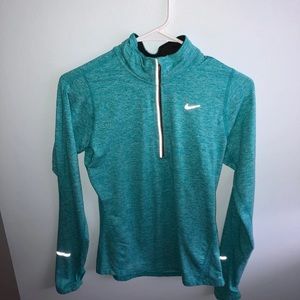 Blue nike dri fit jacket